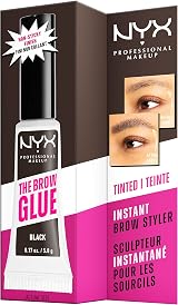 NYX Brow Glue The Brow Gel Tinted Eyebrow Gel 24 Hour Hold Black view 7