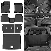 NQOQN All Weather Floor Mats Fit for Ford Bronco Sport 2021-2025 (Not for 4 Door) Floor Mats & Trunk Mat & Backrest Mats Replacement for Ford Bronco Sport Accessories All Season Anti-Slip Floor Liner