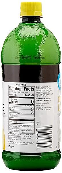 AMAZON SAVER, LEMON JUICE, 100% JUICE, 32 FL OZ