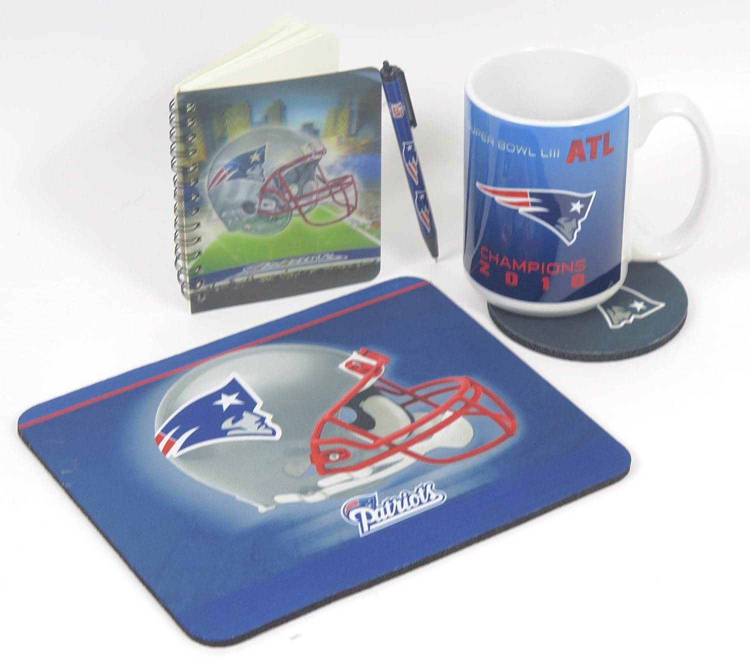 New England Patriots Mug Neoprene Mouse Pad And Coaster