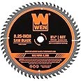 WEN BL0860 8.25-Inch 60-Tooth Fine-Finish Carbide-Tipped Circular Saw Blade