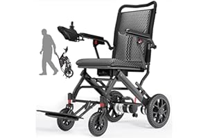 Easwe E10 Lightweight Electric Wheelchairs for Adults, 15/30 Miles Portable Motorized Wheelchair with 12AH Lithium Battery / 