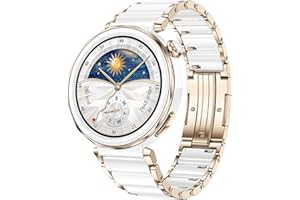 HUAWEI Watch GT 5 Pro 42 mm Smartwatch, Sharp-Edged Design, up to 7 Days Battery Life, Pro-Level Sports Watch, Health Tracking, Compatible with iOS and Android, White Ceramic