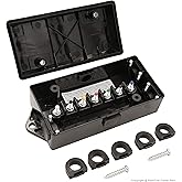 PEAKTOW PTT0045 Heavy Duty 7 Way Trailer Wiring Junction Box Connectors for RV Camper Car