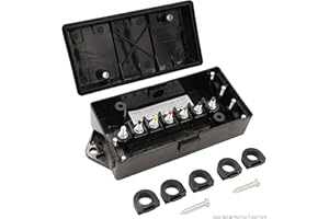 PEAKTOW PTT0045 Heavy Duty 7 Way Trailer Wiring Junction Box Connectors for RV Camper Car