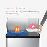 simplehuman CW0408 Code V Custom Fit Bin Liners 3 Pack White view 4