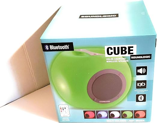 soundlogic cube wireless speaker with fabric grill