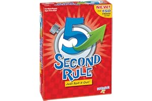 PLAYMONSTER 5 Second Rule Game - Simple Questions Card Game for Family Fun, Party, Kids, Travel, Game Night & Sleepovers - Think Fast and Shout Out Answers - For Ages 10+
