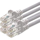 1aTTack CAT5 UTP Netzwerkkabel mit 2x RJ45 Stecker Set (5 St&uuml;ck)  1m weiss