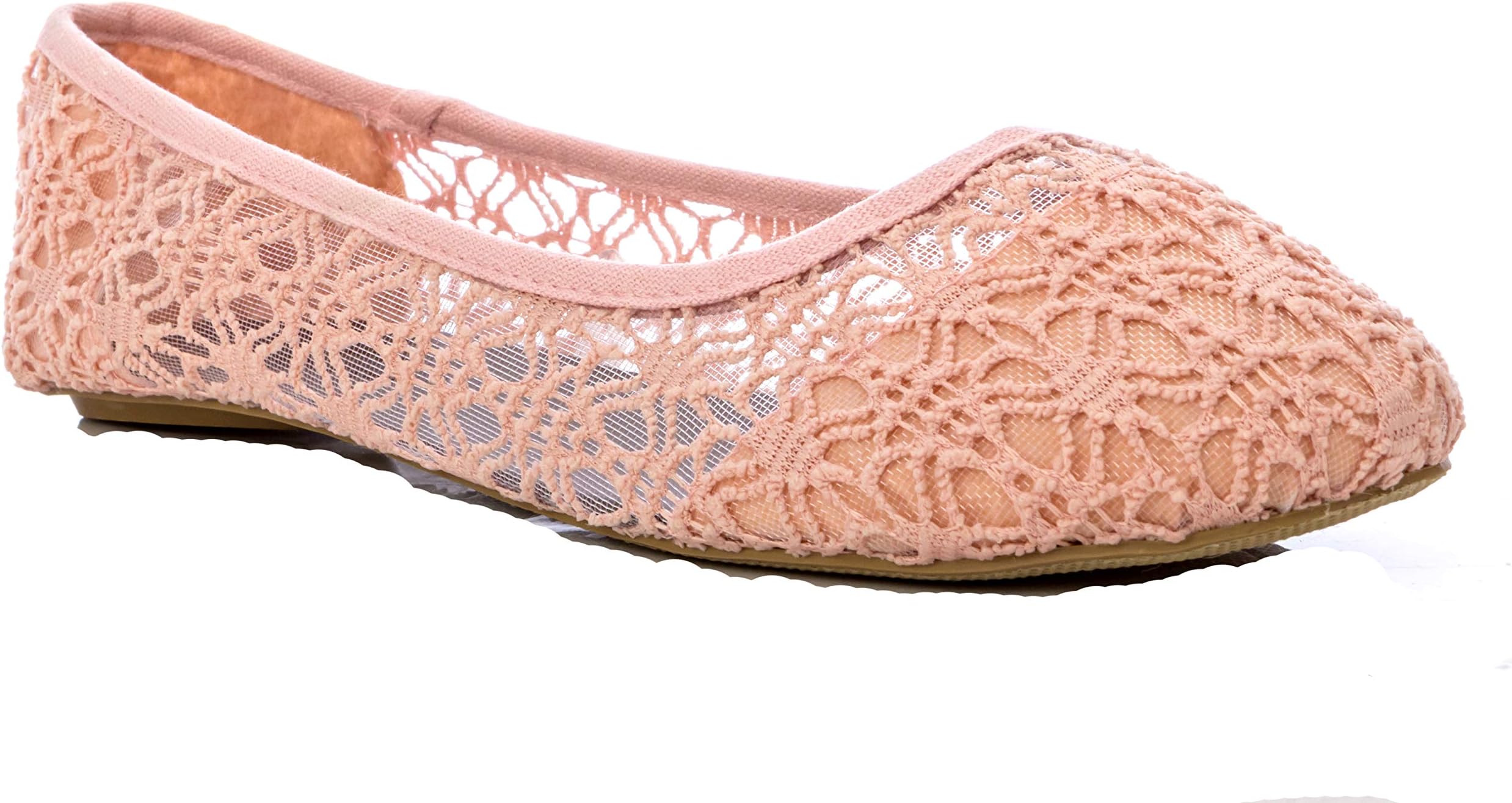 Charles AlbertWomen's Breathable Crochet Lace Ballet Flat