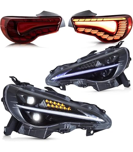 Amazon.com: VLAND LED Headlights and Smoked Tail Lights For 2012