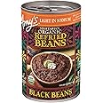 Amy's Organic Refried Beans Canned, Light in Sodium Refried Black Beans, Vegan Gluten Free and Vegetarian, 15.4 Oz