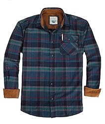 Gioberti Men's 100% Cotton Brushed Flannel Plaid