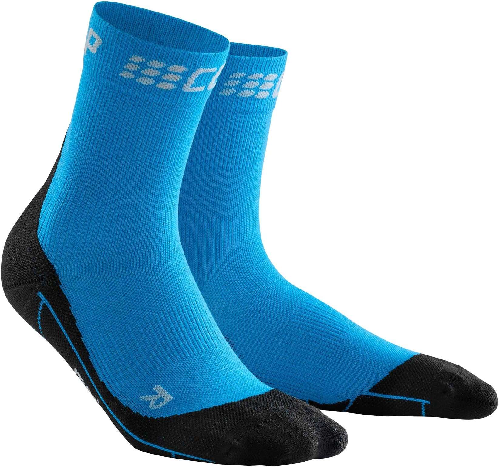CEP - WINTER SHORT SOCKS for men | Warm running socks with compression effect