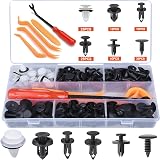 Preciva 155pcs Car Retainer Clips Kit 6 Sizes Nylon Bumper Door Panel