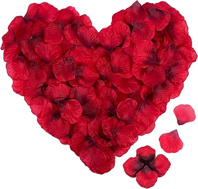 4000 Rose Petals Artificial Silk Red Wedding Confession Party