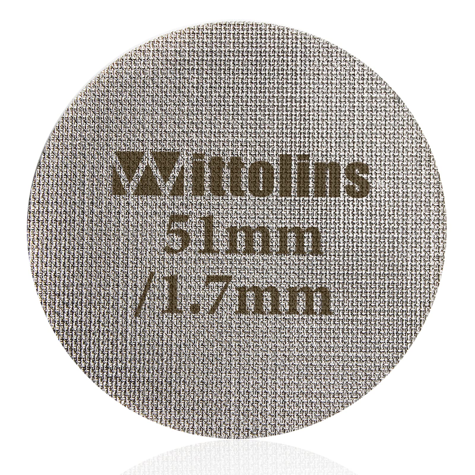 Espresso Puck Screen 51mm, Coffee Filter Mesh Plate for Espresso Portafilter Filter Basket Reusable 1.7mm 316L Stainless Steel Mesh Filter, Edge Closure Design