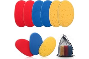 Clay Sponges for Clay, Boyistar Ceramics Pottery Clay Sponge for Shaping and Clean Sponge with 3-Density Clay Sponge Artists Sponge for Pottery Modeling Sculpting with Mesh Bag (9)