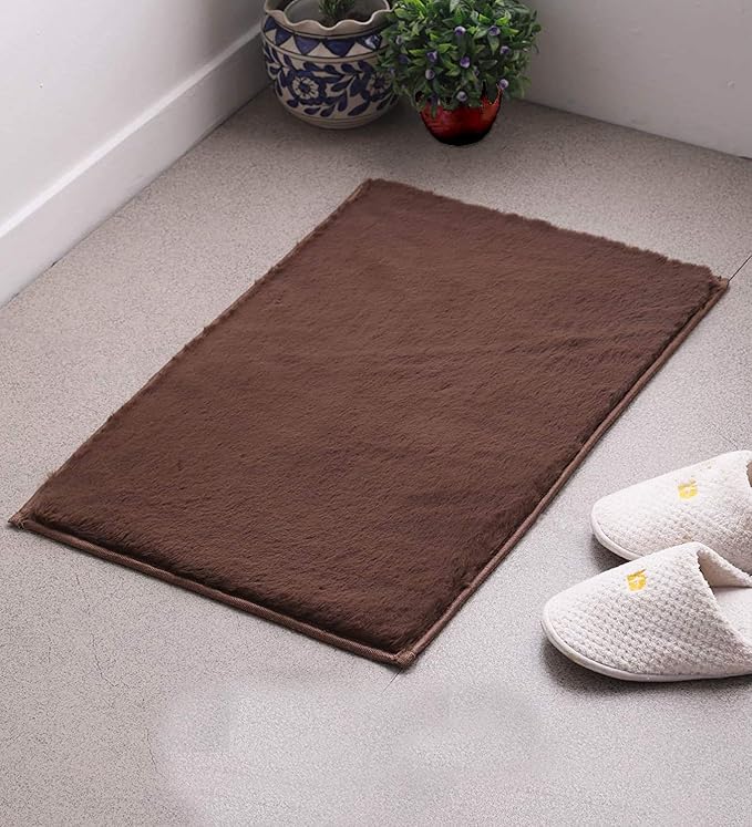Buy A. S. trading Super Soft Faux Shaggy Door Mat, Ultra Soft, Faux