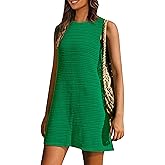 PRETTYGARDEN Women's Crochet Coverups 2025 Summer Resort Swimwear Bathing Suit Knit Cover Up Dress Beach Vacation Clothes