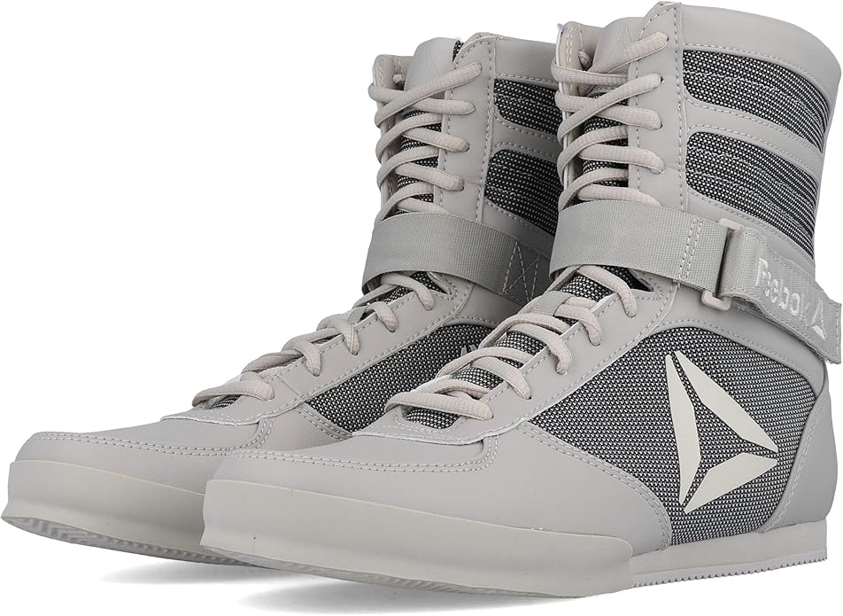 black and white reebok boxing boots