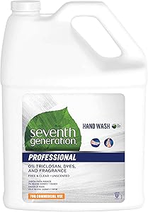 Seventh Generation Professional Liquid Hand Wash Soap Refill, Free & Clear, Unscented, 128 fl oz (Pack of 2)