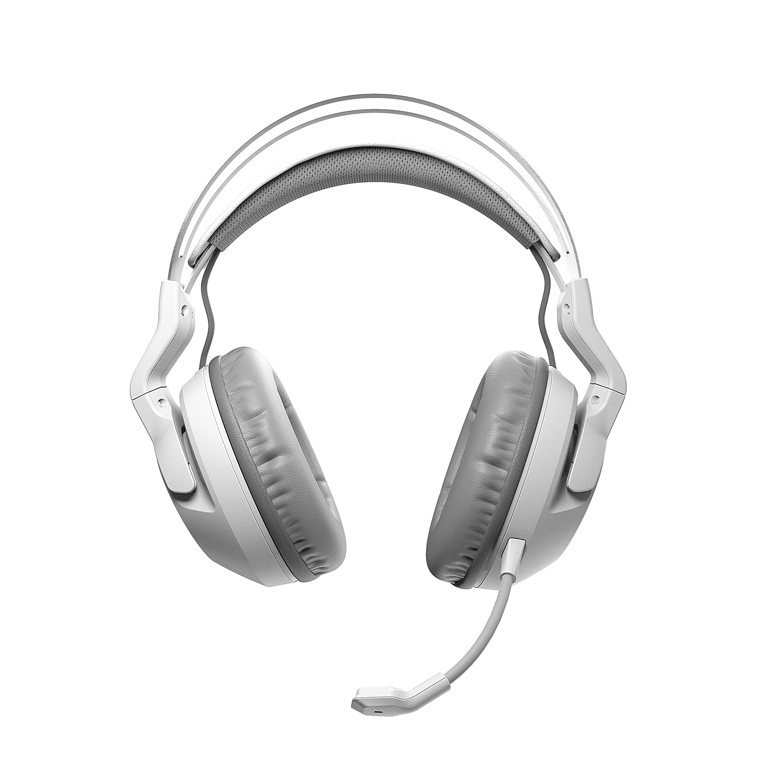 ROCCAT Elo 7.1 Air PC Wireless Gaming Headset, Surround Sound Headphones with Detachable Noise Cancelling Microphone, 50mm Drivers, 24 Hr Battery Life, RGB Lighting, White