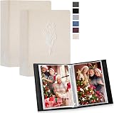 Lanpn Photo Albums 7x5 2 Packs Linen Cover 52 Portrait Top Loading 13x18 view 1