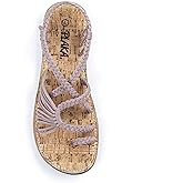 Plaka Flat Sandals for Women Palm Leaf