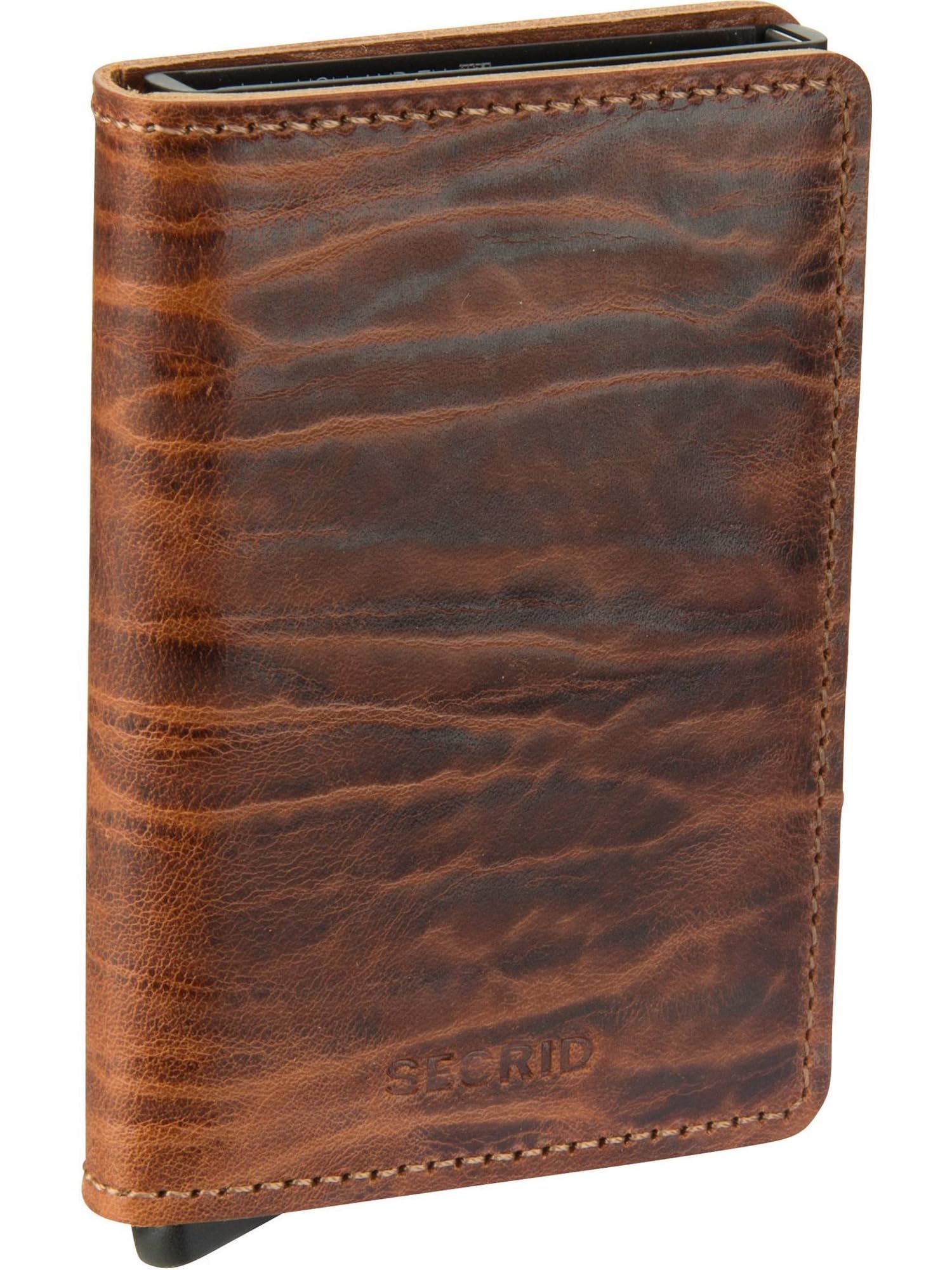 Secrid Solid Aluminium Slimline RFID Card Protector Slim Wallet in Dutch Martin - Whiskey (Whiskey)