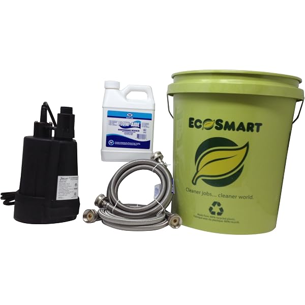 My PlumbingStuff - Tankless Water Heater Flushing Kit - 32-ounce J.C.  Whitlam FLOW32 Flow-Aide System Descaler - Zoeller 42-0007 Floor Sucker  Pump - 5-Gallon Bucket - User Instructions - Safe to Use -