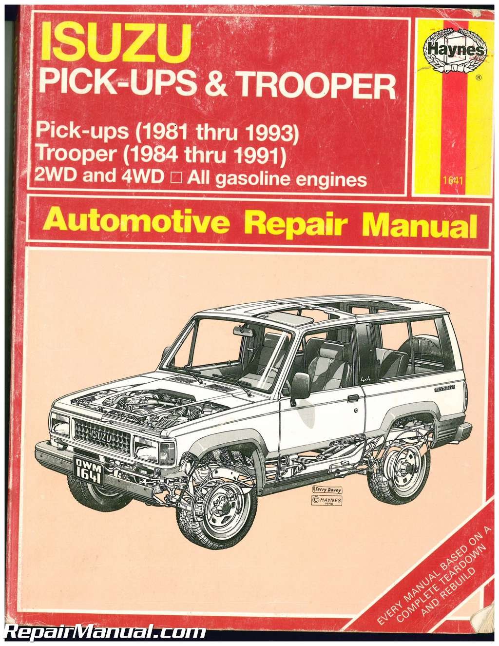 UH1641 Used Haynes Isuzu Trooper Pick-ups 1981-1993 Auto Repair Manual:  Manufacturer: Amazon.com: Books