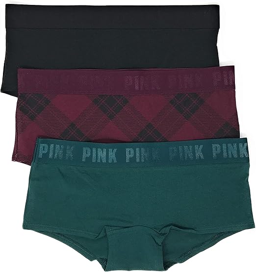 Victoria S Secret Pink Boyshort Panty Set Of 3 At Amazon Women S