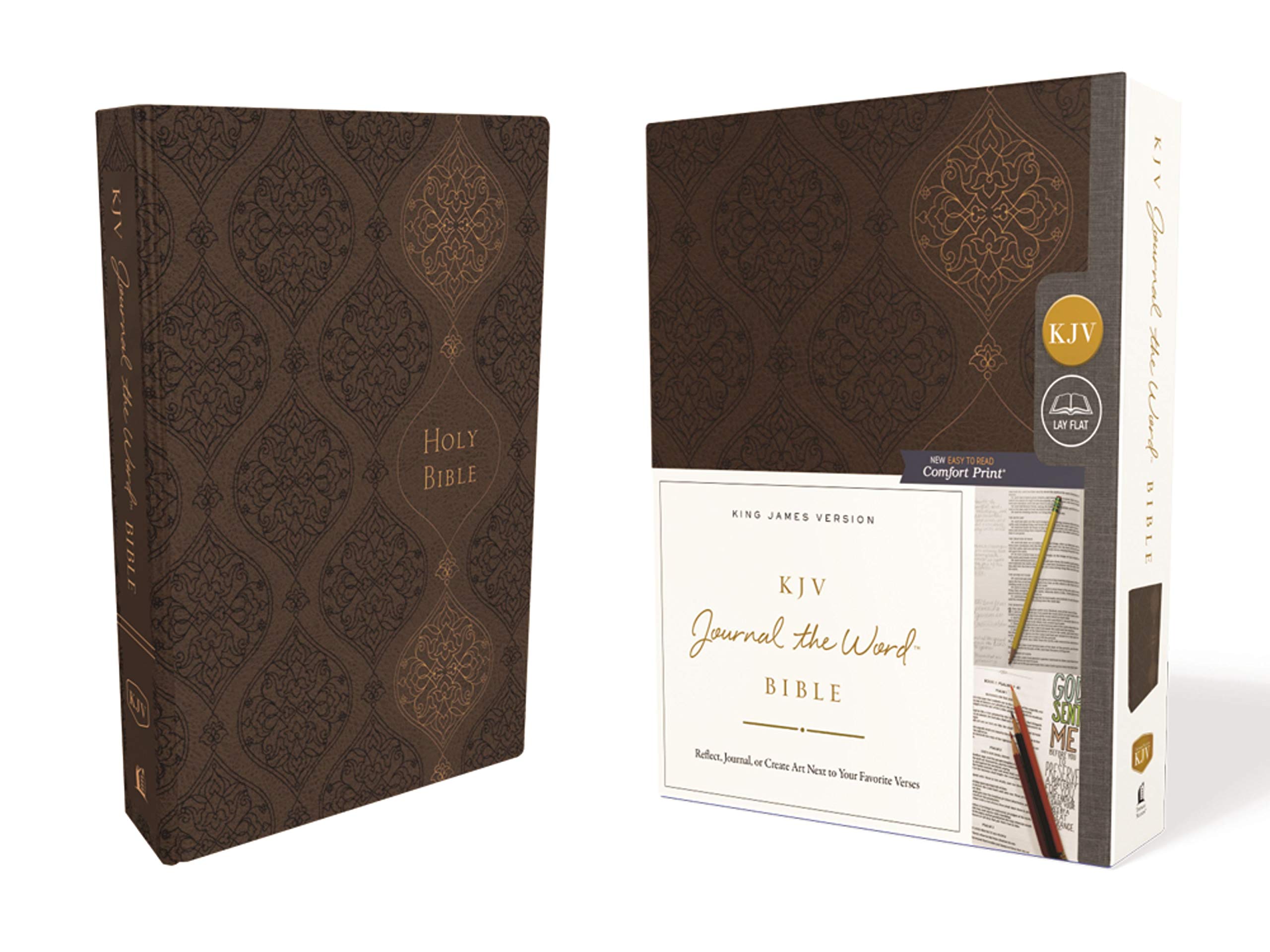 Kjv Journal The Word Bible Leathersoft Brown Red Letter