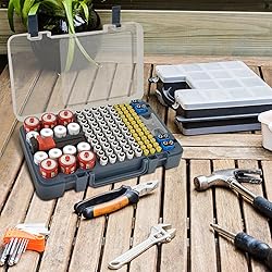Battery Organizer Storage Case with Tester