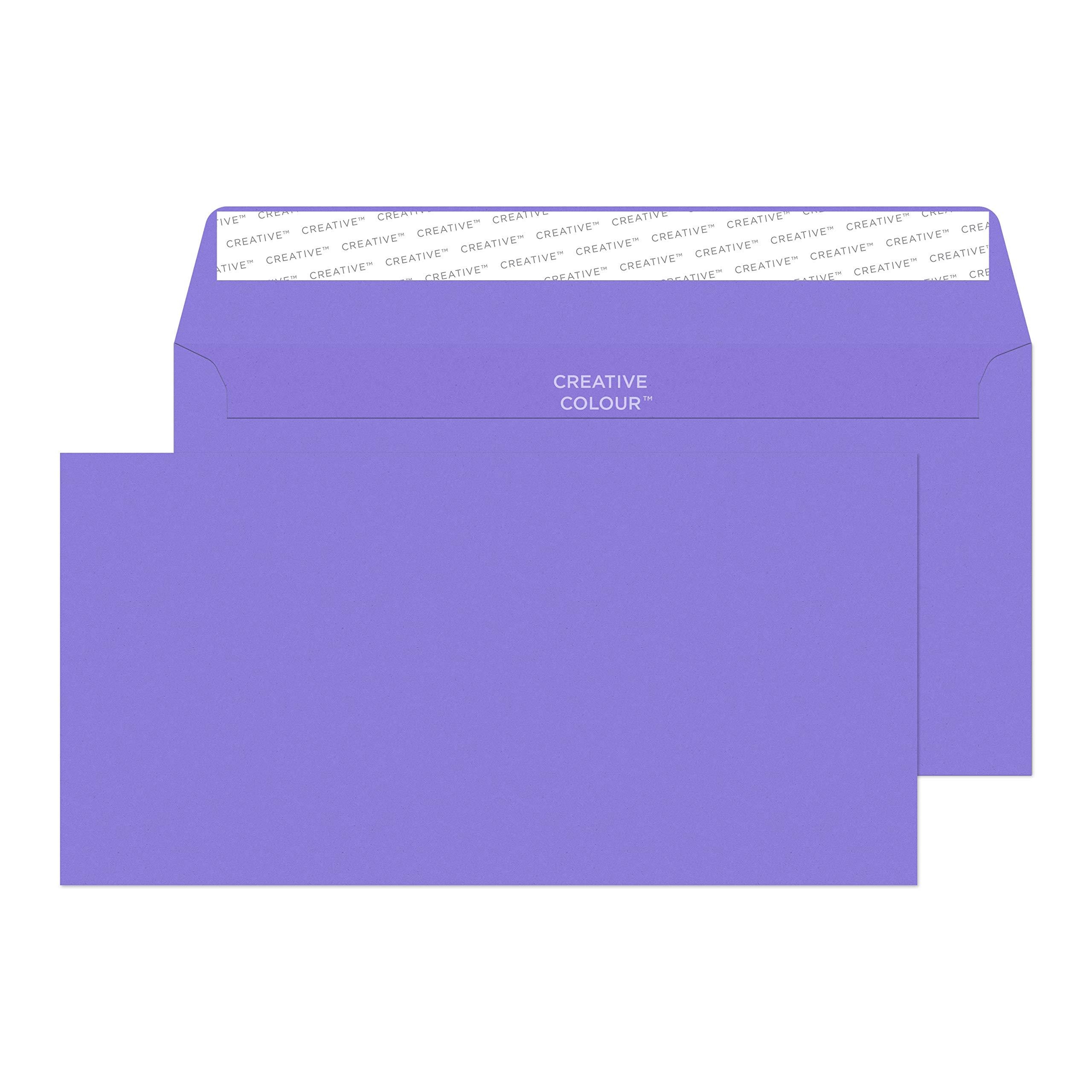 Blake Creative Colour DL+ 114 x 229 mm 120 gsm Peel & Seal Wallet Envelopes (25211) Summer Violet - Pack of 25 โ image 1