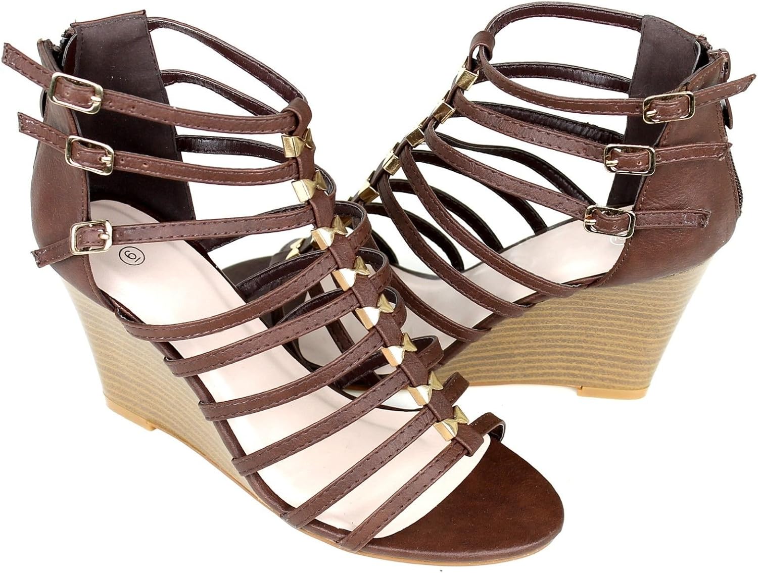 high heel cork wedge sandals