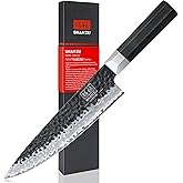 SHAN ZU Japanese Chef Knife 8 Inch, High Carbon Steel 10Cr15Mov Professional Kitchen Knife, Sharp Cooking Knife with G10 Handle Dishwasher Safe, Meat Cutting Gyuto Knife, Gifts for Women & Men