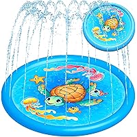 Splash Pad Water Sprinkler for Kids Toddlers 68" Large, Outdoor Summer Toys Kiddie Baby Swimming Pool - Fun Backyard…