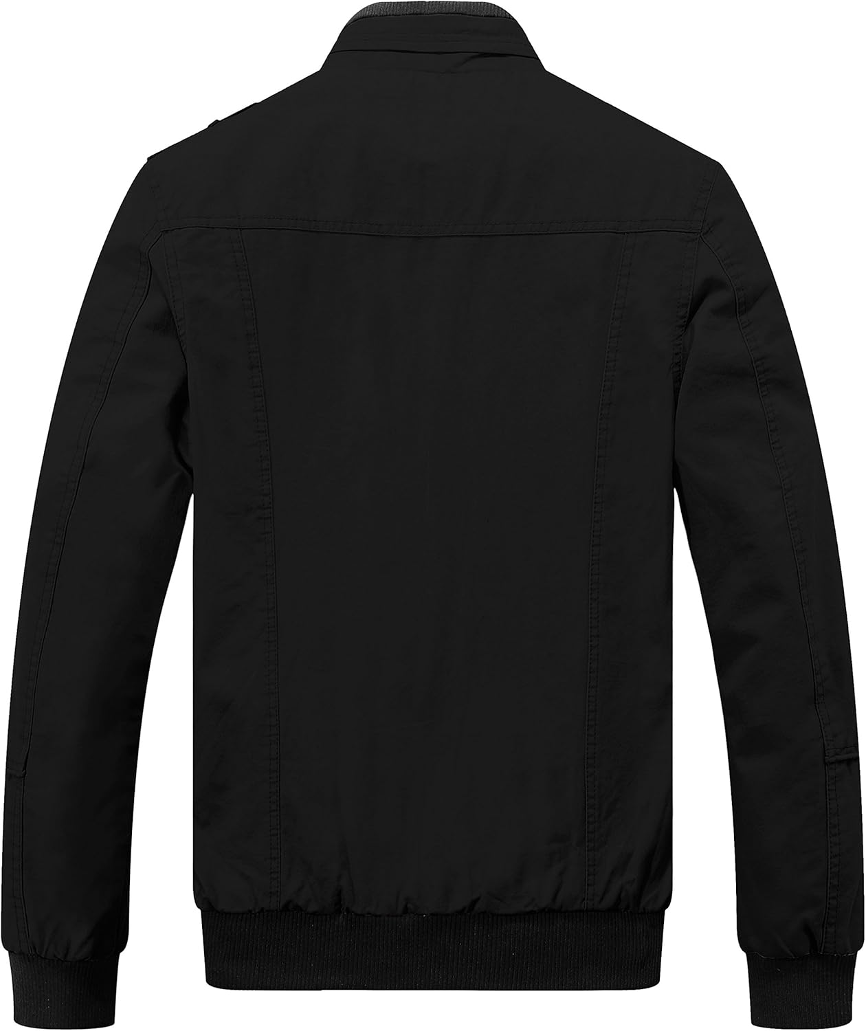 Wantdo Men's Military Cotton Lightweight Casual Stand Collar Windbreaker Jacket: Clothing