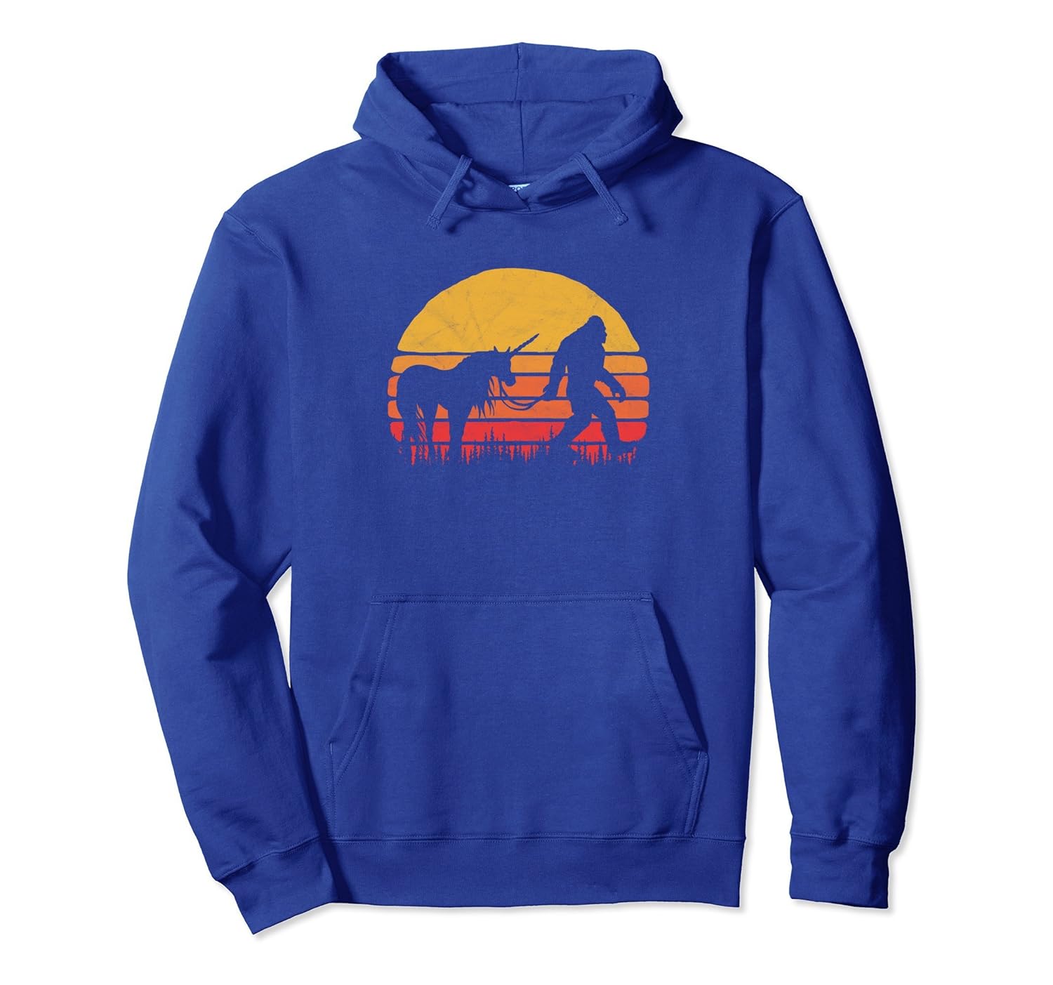 Funny Bigfoot / Sasquatch & Unicorn Hoodie - Retro Legends!-ANZ