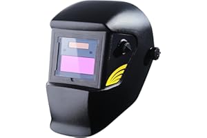DEKOPRO Welding Helmet Solar Powered Auto Darkening Hood with Adjustable Shade Range 4/9-13 for Mig Tig Arc Welder Mask Black