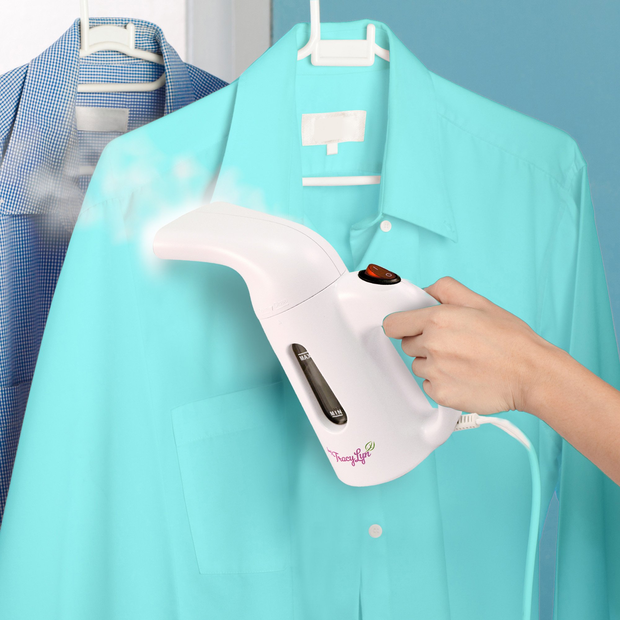 Travel Steamer for Clothes – Portable & Compact Clothes Steamer – Handheld Steam Iron That Heats Fast With Automatic Shut Off