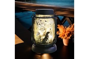 PAPERBEAR Dog Solar Garden Lights, Garden Decor, Yard Decor, Dog Lamp, Gift for Dog Loves, Gifts for Girls, Patio Outdoor Porch Waterproof Solar Lanterns, Solar Powered Outdoor Decor Lights