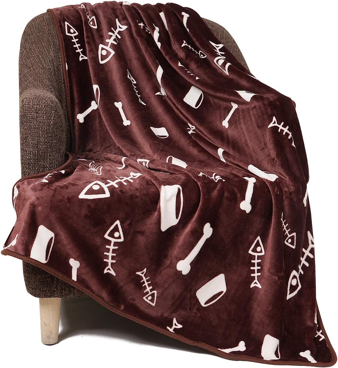 Luciphia Blankets Super Soft Fluffy Premium Fleece Pet Blanket Flannel Throw for Dog Puppy Cat