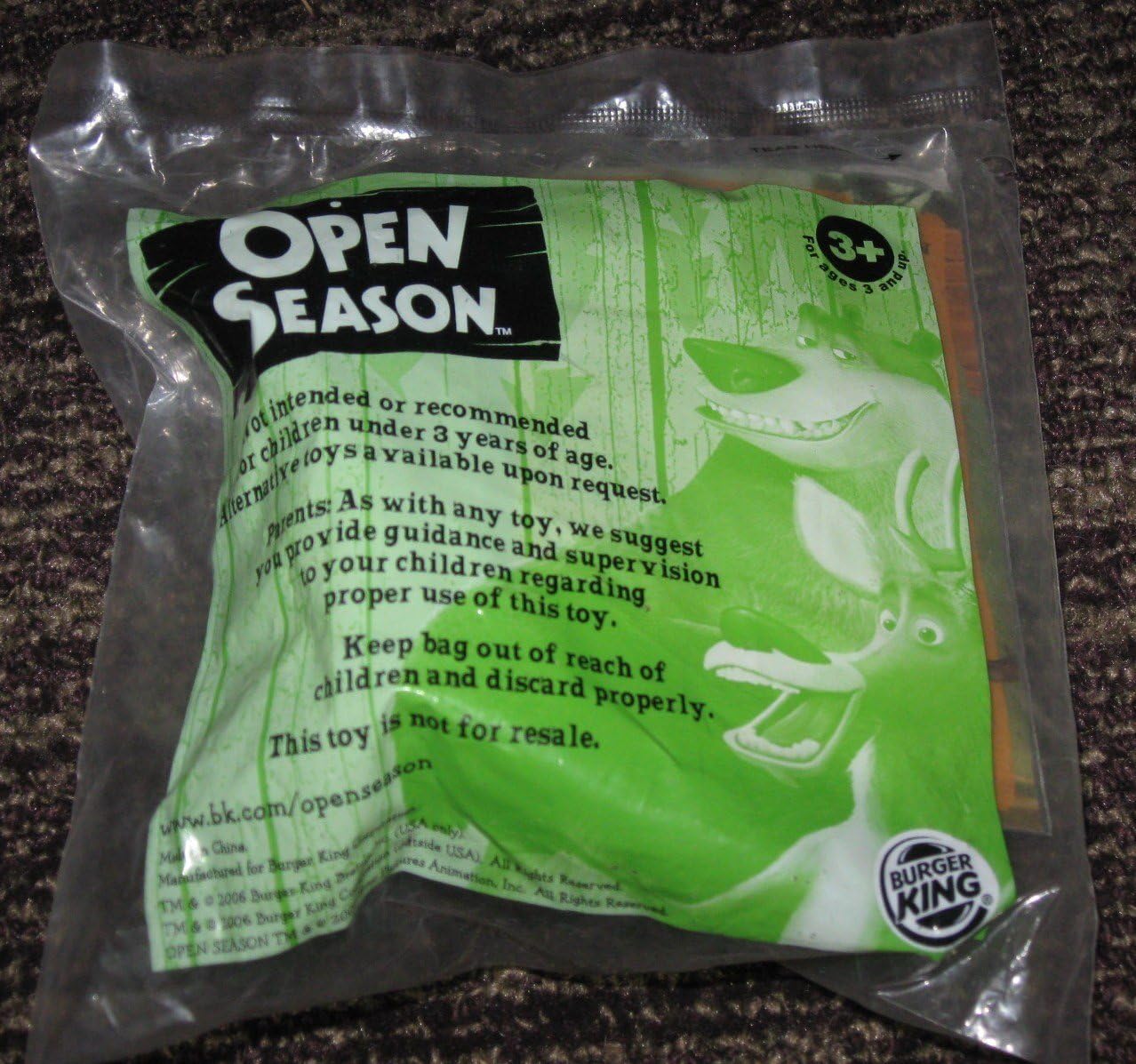 open season burger king toys
