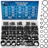 ZDBB 1010 Pcs Rubber O-Ring Kit 22 Sizes NBR Buna-N Automotive Pluing view 1