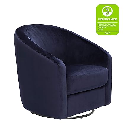 babyletto madison swivel glider navy