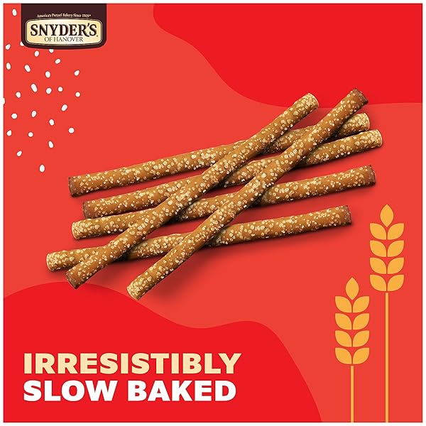 SNYDER’S OF HANOVER, OLD FASHIONED PRETZEL RODS, 27 OZ CANISTER