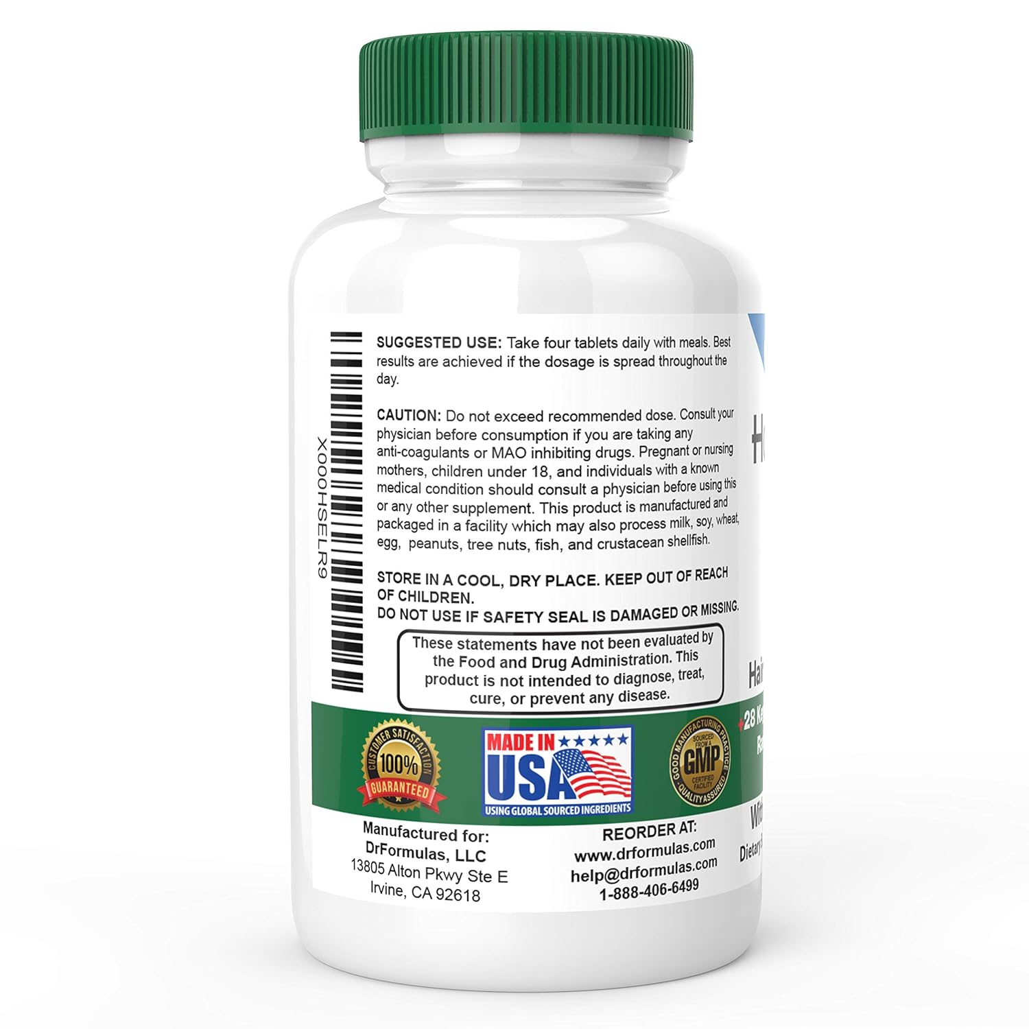 DrFormulas HairOmega 3-in-1 Hair Growth Vitamins with DHT Blocker, Biotin for Women & Men | Hair Skin and Nails Supplement for Hair Loss, 120 Pills: Health & Personal Care